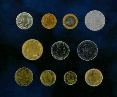 法国法郎和摩纳哥辅币铸币