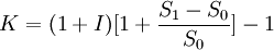 K=(1+I)-1