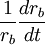 frac{1}{r_b}frac{dr_b}{dt}