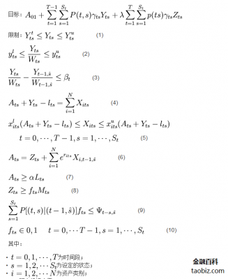 机会限制模型 – 金融百科 – 金融知识